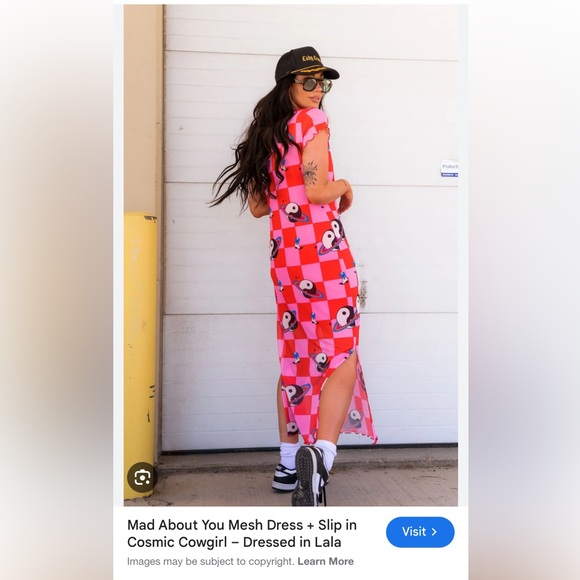 ISO (not for sale!): Dressed in LaLa Cosmic Cowgirl pink and red dress - Picture 2 of 4